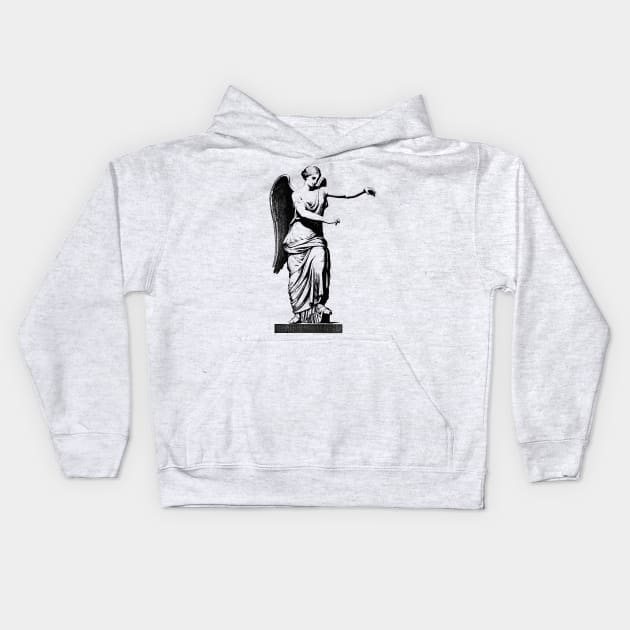 Winged Victory of Samothrace Kids Hoodie by olemanner